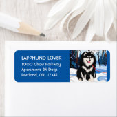 ÜBERALL DES FLUSS-Lapphund-Adressenlabels anpassen (Insitu)
