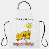 Überall drucken Schürze Gelbkichelwurm (Vorderseite)