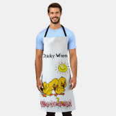 Überall drucken Schürze Gelbkichelwurm (Getragen)