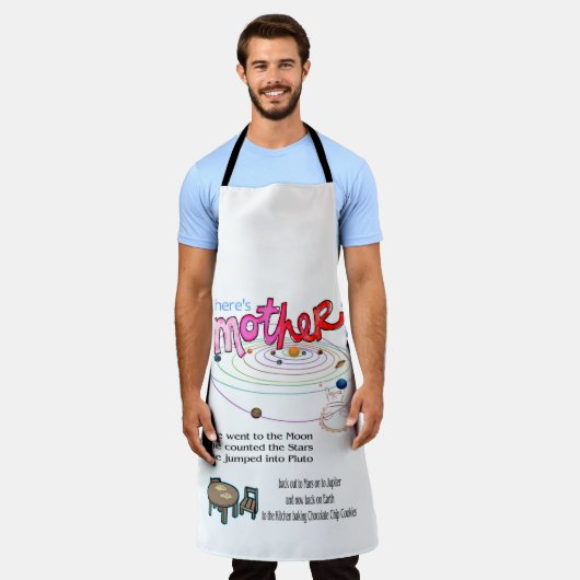 Überall drucken Schürze glücklich Muttertag (Getragen)