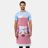 Überall drucken Schürze Rosa Schweine Herz (Getragen)