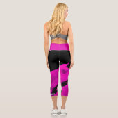 Überall drucken Sie benutzerdefinierte Capri-Leggi Capri Leggings (Rückseite)