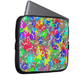 Überall drucken viele Hunde-Pfoten Laptopschutzhülle (Vorne Rechts)