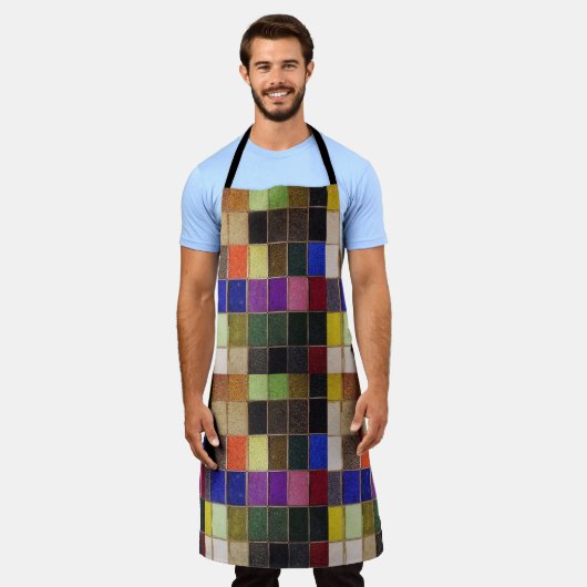 Überall druckfarbige Schürze (Getragen)