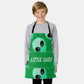 Überall druckt, grüne Alien Schürze (Getragen)