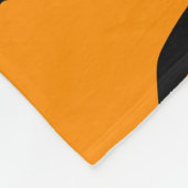 Überall Fledermäuse Orange Halloween Plüsch Fleecedecke (Ecke)