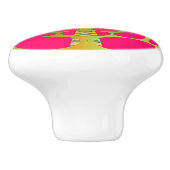 ÜBERALL GEOMETRISCHE ABSTRAKT KERAMIKKNAUF (Seitenansicht)