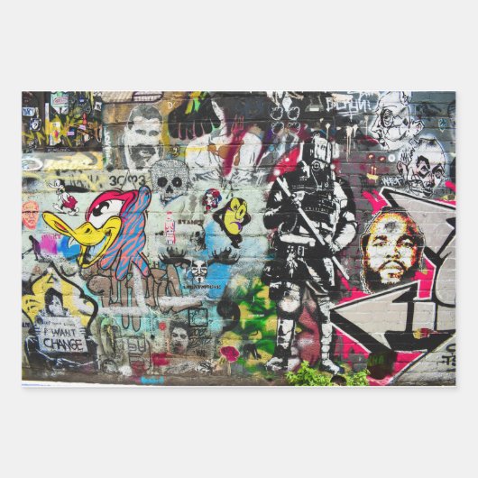 überall geschenkpapier set (Vorderseite)