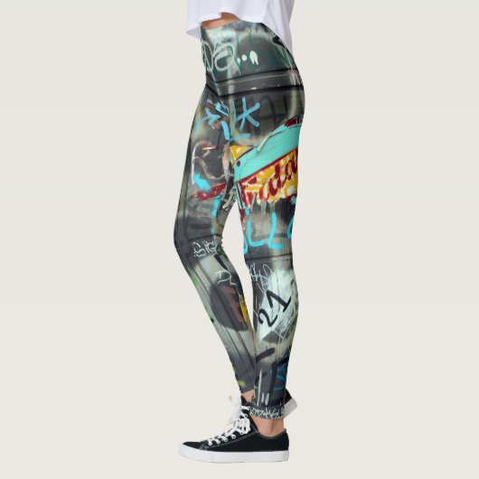 Überall Graffiti-Drucklegierungen Leggings (Links)