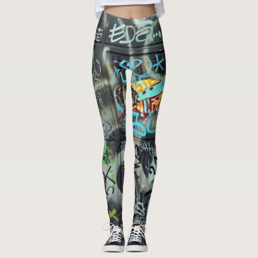 Überall Graffiti-Drucklegierungen Leggings (Vorderseite)