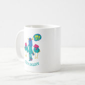 Überall Groovy bleibe, lustige Kinder in der Schul Kaffeetasse (Vorderseite Links)
