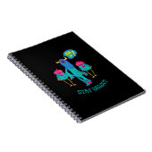 Überall Groovy bleibe, lustige Kinder in der Schul Notizblock (Rechte Seite)