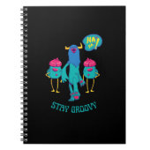 Überall Groovy bleibe, lustige Kinder in der Schul Notizblock (Vorderseite)