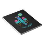 Überall Groovy bleibe, lustige Kinder in der Schul Notizblock (angewinkelt)