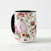 Überall im Blumencoffee Tasse Cup individuell anpa (Vorderseite Links)