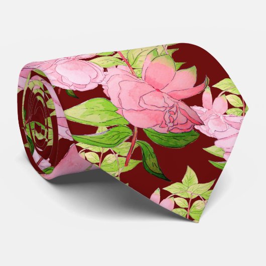 Überall in Blume groß und sehr unterschiedlich Krawatte (Gerollt)