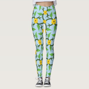 Überall in Blumendruck-Leggings Leggings