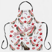 Überall in der Print-Schürze Beauty Secret Salon S Schürze (Vorderseite)