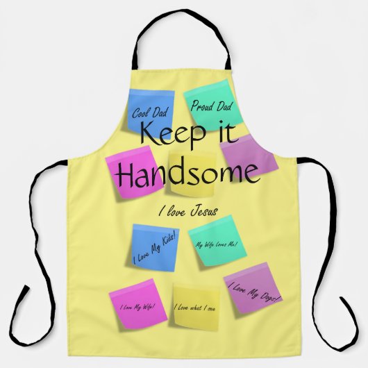 Überall in der Print-Schürze Behielt es ansprechen Schürze (Vorderseite)