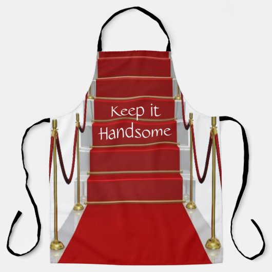 Überall in der Print-Schürze Behielt es ansprechen Schürze (Vorderseite)