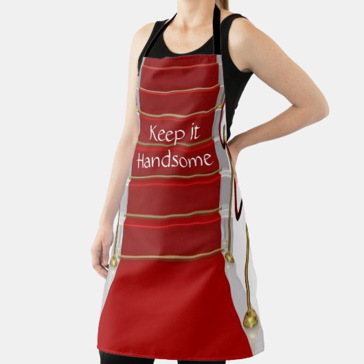 Überall in der Print-Schürze Behielt es ansprechen Schürze (InSitu)