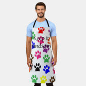 Überall in der Print-Schürze Behielt es gut ausseh Schürze (Getragen)