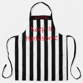 Überall in der Print-Schürze Behielt es Handsome B Schürze (Vorderseite)