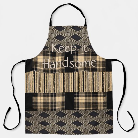 Überall in der Print-Schürze Behielt es Handsome B Schürze (Vorderseite)