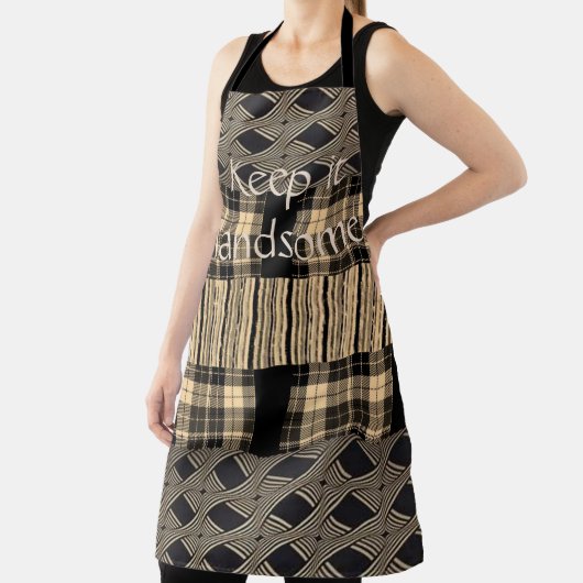 Überall in der Print-Schürze Behielt es Handsome B Schürze (InSitu)