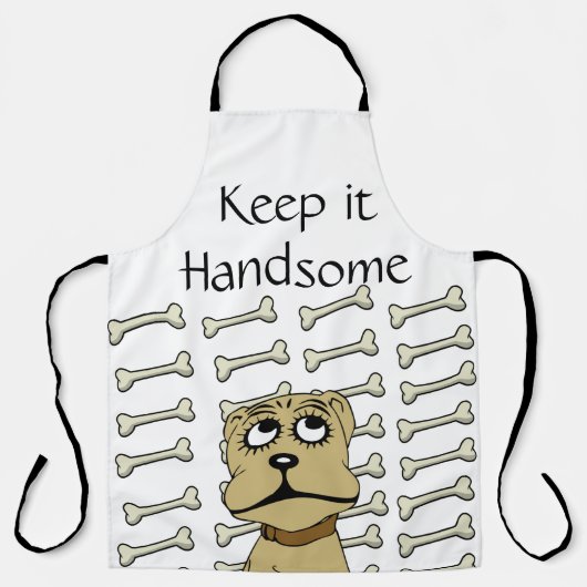 Überall in der Print-Schürze Behielt es Handsome D Schürze (Vorderseite)