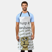 Überall in der Print-Schürze Behielt es Handsome D Schürze (Getragen)