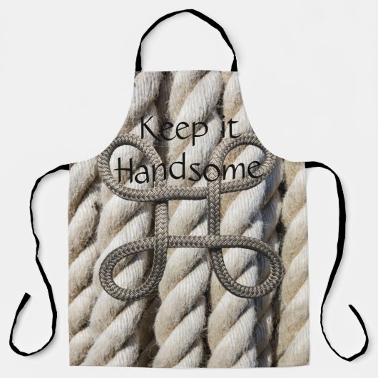 Überall in der Print-Schürze Behielt es Handsome R Schürze (Vorderseite)