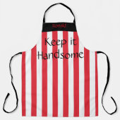 Überall in der Print-Schürze Behielt es Handsome R Schürze (Vorderseite)