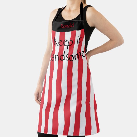 Überall in der Print-Schürze Behielt es Handsome R Schürze (InSitu)