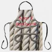 Überall in der Print-Schürze Behielt es Handsome R Schürze (Vorderseite)