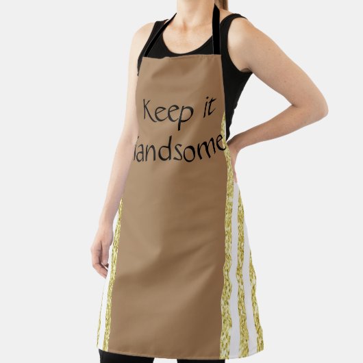 Überall in der Print-Schürze Behielt es hübsch Gol Schürze (InSitu)