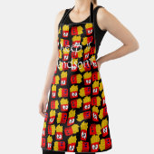 Überall in der Print-Schürze Behielt es Schöne Fra Schürze (InSitu)