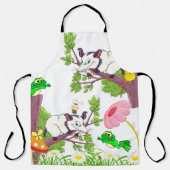 Überall in der Print-Schürze Possum Chick Frosch F Schürze (Vorderseite)