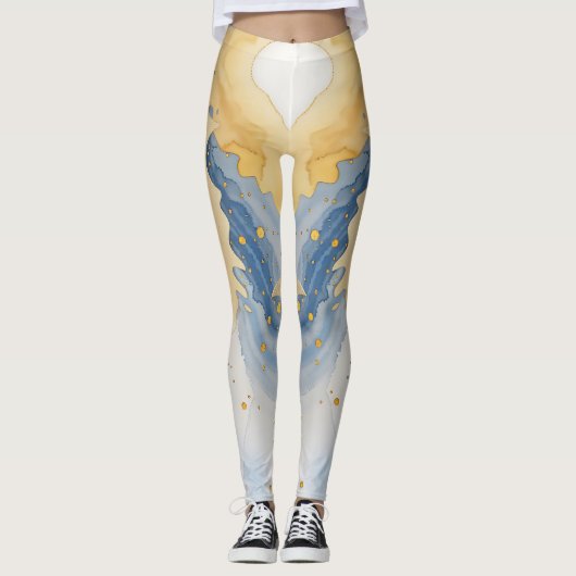 Überall in Print-Leggings mit Circle Design Leggings (Vorderseite)