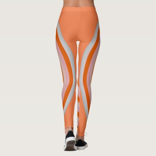 Überall in Print-Leggings mit Circle Design Leggings (Rückseite)