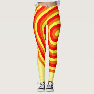 Überall in Print-Leggings mit Circle Design Leggings