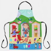 Überall in Print Schürze Beach Ice Creme (Vorderseite)