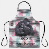 Überall in Print-Schürze Behielt es Handsome Goril Schürze (Vorderseite)
