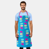 Überall in Print-Schürze Eiscreme blau Schürze (Getragen)