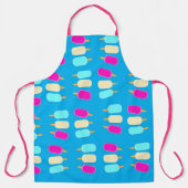 Überall in Print-Schürze Eiscreme blau Schürze (Vorderseite)