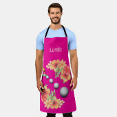 Überall in Print-Schürze floral Golfer Sport Hot P Schürze (Getragen)