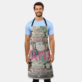 Überall in Print Schürze Paris, Frankreich (Getragen)