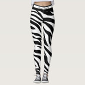 Überall in Zebra drucken Leggings. Leggings (Vorderseite)