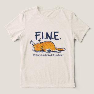 Überall innerlich taub fühlen Tri-Blend shirt