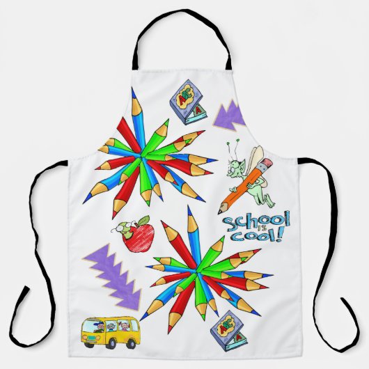 Überall ist die Schürze zurück zur Schule Cool (Vorderseite)